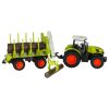 Távirányítós rönkszállító traktor daruval