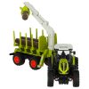 Távirányítós rönkszállító traktor daruval