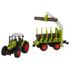 Távirányítós rönkszállító traktor daruval