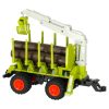 Távirányítós rönkszállító traktor daruval