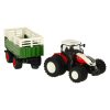 Távirányítós traktor pótkocsival
