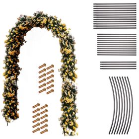 Kerti fém növényfuttató boltív - 240x140x38cm