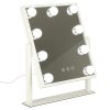Kozmetikai tükör LED világítással, 25x30cm - USB