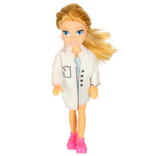 Kihajtható mentőautó játékkészlet babával - 10db