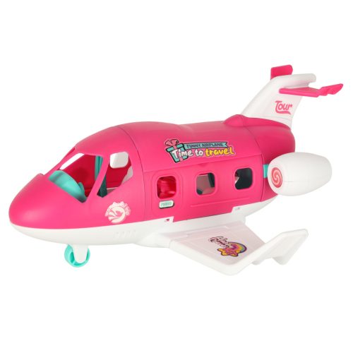 Kihajtható repülő légiutas-kísérő játékkészlet babával