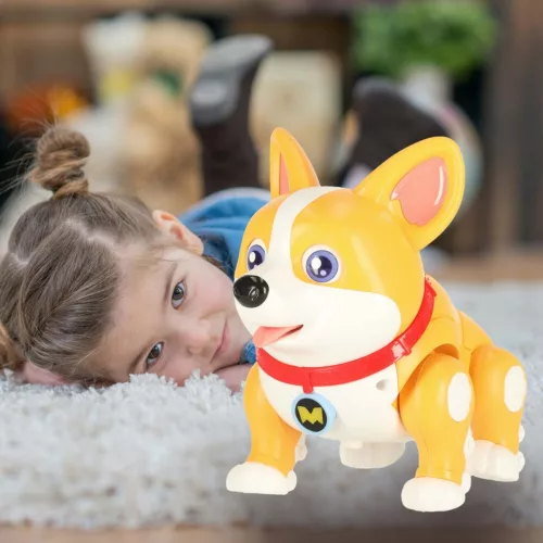 Interaktív játék kutya világító fülekkel - Corgi