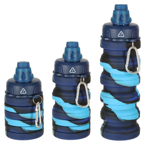 Összecsukható kulacs, kék - 500ml