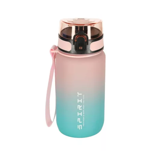 Kulacs jelölésekkel és kattintós fedéllel, rózsaszín/kék - 600ml