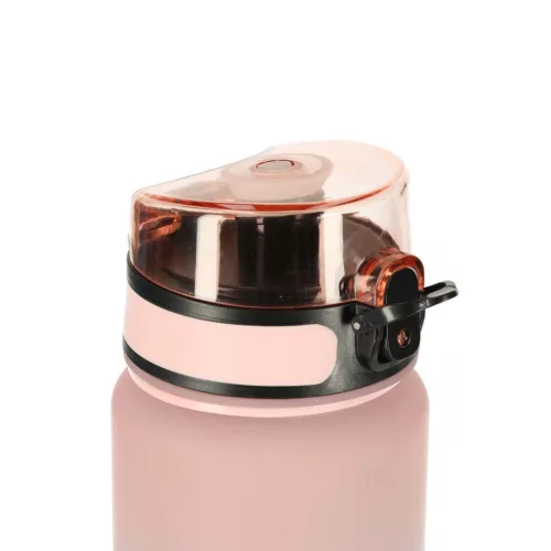 Kulacs jelölésekkel és kattintós fedéllel, rózsaszín/kék - 600ml