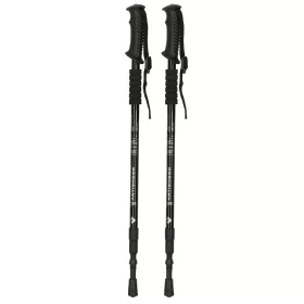 Állítható hosszúságú túrabotok, fekete - 65-135cm