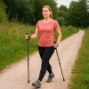 Állítható hosszúságú túrabotok, fekete - 65-135cm