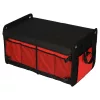 Összecsukható csomagtartó rendszerező hordozó fülekkel 60l, fekete/piros - 32x58x37cm