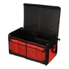 Összecsukható csomagtartó rendszerező hordozó fülekkel 60l, fekete/piros - 32x58x37cm