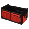 Összecsukható csomagtartó rendszerező hordozó fülekkel 60l, fekete/piros - 32x58x37cm