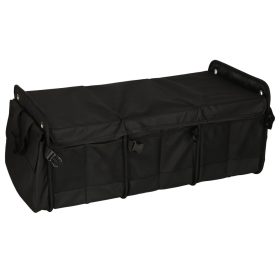   Összecsukható csomagtartó rendszerező hordozó fülekkel 100l, fekete - 32x37x75cm