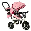 Ikonka Trike Fix V3 360°-ban fordítható Tricikli dönthető háttámlával - rózsaszín