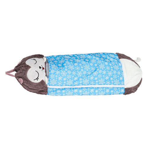 2 az 1-ben gyerek hálózsák és plüss, rózsaszín - 125x50cm