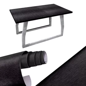   Öntapadós fóliatekercs csiszolt felülettel, fekete - 1,52x30m