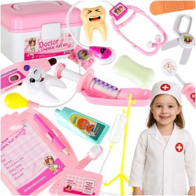 Játék orvosi készlet jelmezzel ládában - 35db