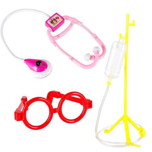 Játék orvosi készlet jelmezzel ládában - 35db