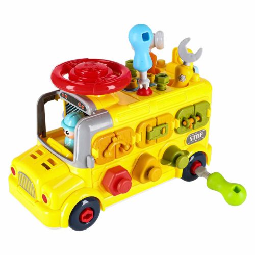 Interaktív barkács busz játékkészlet