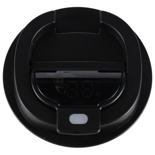 Rozsdamentes acél termosz bögre LED kijelzővel, 420ml - fekete