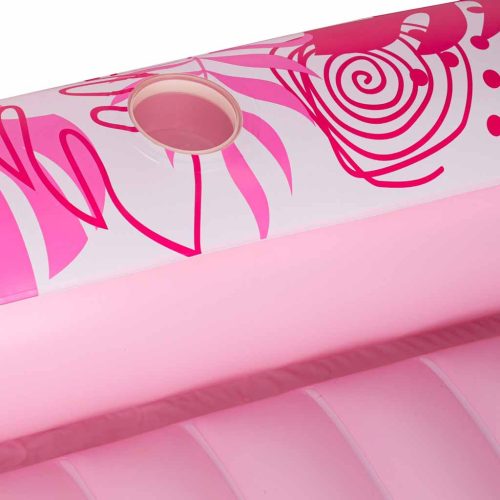 Felfújható matrac párnával, rózsaszín - 175x115cm