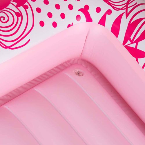 Felfújható matrac párnával, rózsaszín - 175x115cm