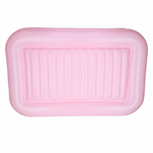 Felfújható matrac párnával, rózsaszín - 175x115cm