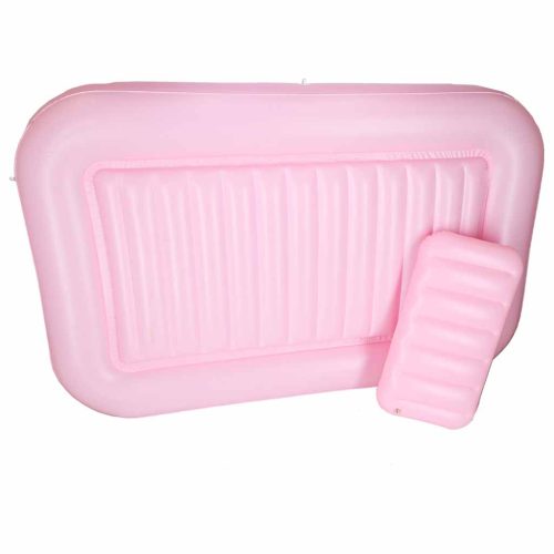 Felfújható matrac párnával, rózsaszín - 175x115cm