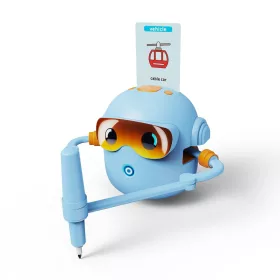 Zenés rajzoló robot - kék