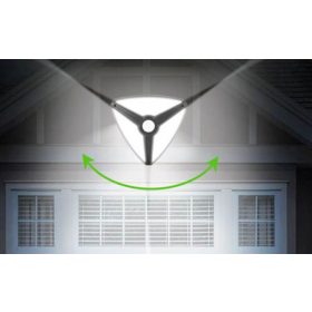   138 Ledes Szolár Led Fali lámpa, 360 fokban világít, mozgásérzékelős