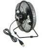 Asztali USB ventilátor, fekete - 15cm