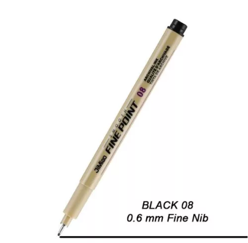 Finomhegyű filctoll készlet - 9db