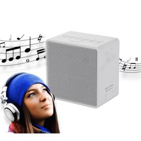 Kompakt rádió bluetooth-al - fehér