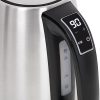 Elektromos vízforraló állítható hőmérséklettel, inox 1,7l - 2200W