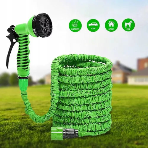 Csavarodásmentes táguló slag, locsolófejjel - 45m