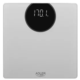   Fürdőszobai mérleg LCD kijelzővel, ezüst 180kg/100g - 30x30cm