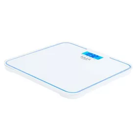   Fürdőszobai mérleg LCD kijelzővel és élvilágítással, fehér 180kg/100g - 30x30cm