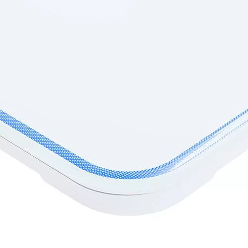 Fürdőszobai mérleg LCD kijelzővel és élvilágítással, fehér 180kg/100g - 30x30cm