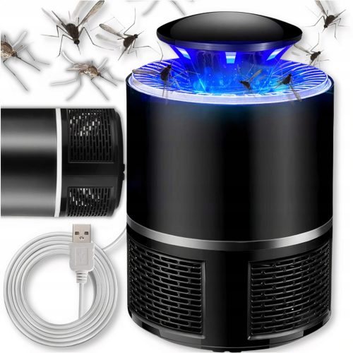 UV fényes rovarcsapda, 18,5x12cm - fekete