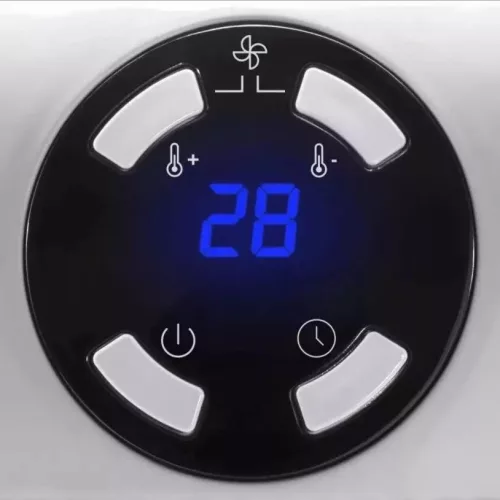 Konnektoros kicsi hősugárzó távirányítóval - 500W