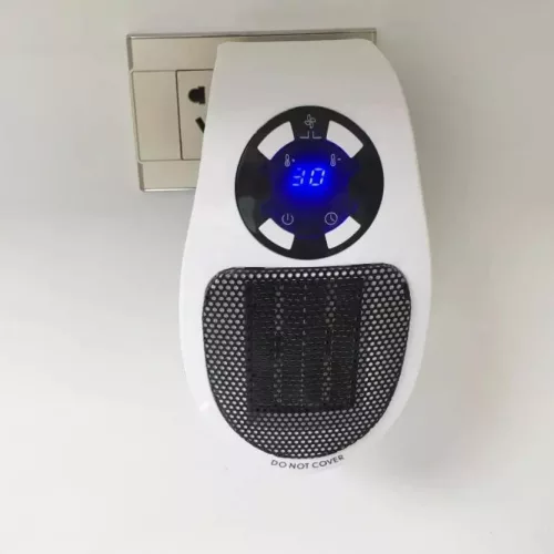Konnektoros kicsi hősugárzó távirányítóval - 500W