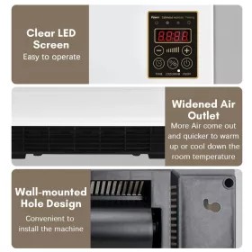 ADM fali fűtőtest távirányítóval - 1200W