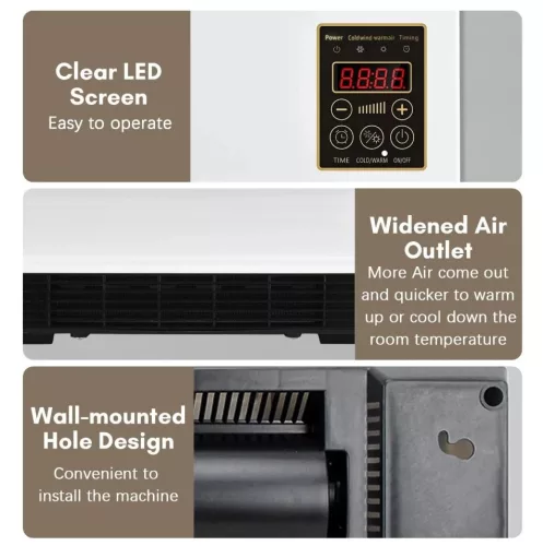 ADM fali fűtőtest távirányítóval - 1200W