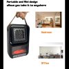 Hordozható elektromos LED kandalló távirányítóval - 600W