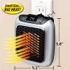 Elektromos kompakt fűtőberendezés távirányítóval - 800W