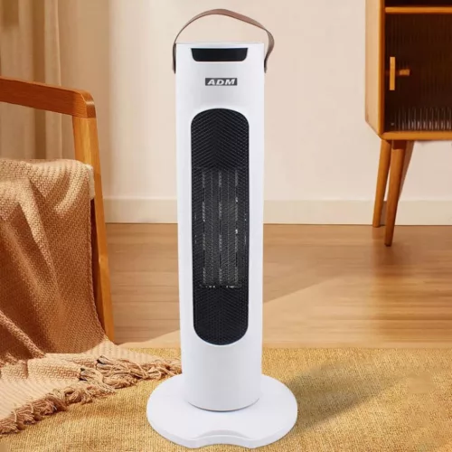 ADM elektromos torony fűtőtest távirányítóval és LED kijelzővel - 1500W