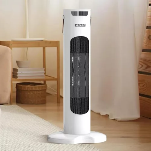 ADM elektromos torony fűtőtest távirányítóval és LED kijelzővel - 1500W