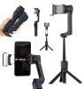 Selfie stick 2 tengelyes stabilizátorral és lámpával